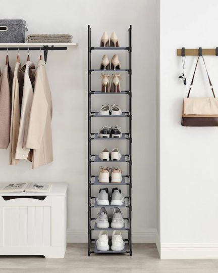 Stoff Schuhschrank 33x33x173cm