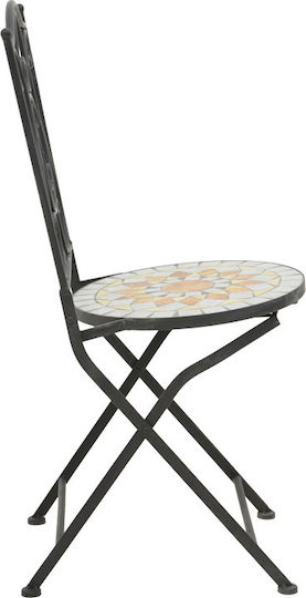 Set Sala De Mese Pentru Exterior Sellis 3 Piese Mozaic Negru