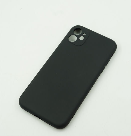 Back Cover Σιλικόνης Μαύρο (iPhone 12 / 12 Pro)