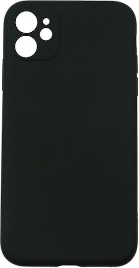 Back Cover Σιλικόνης Μαύρο (iPhone 12 / 12 Pro)