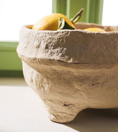 Gofis Home Decorative Bowl Beige 18x18x13cm