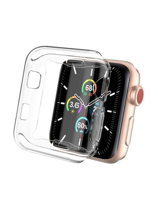 Carcasă de Silicon în culoarea Transparent pentru Apple Watch Series 2, Apple Watch Series 3 Carcasă de Silicon în culoarea Transparent pentru Apple Watch Series 2, Apple Watch Series 3