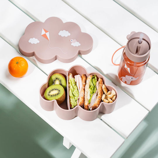 Done by Deer Feeding Set made of Plastic with Non-Slip Base Pink 4pcs for 6+ months