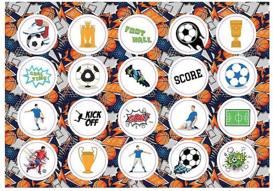 Drawing Pad Football Basketball Stickers 40 Sheets 2 Designs 586616 Diakakis
