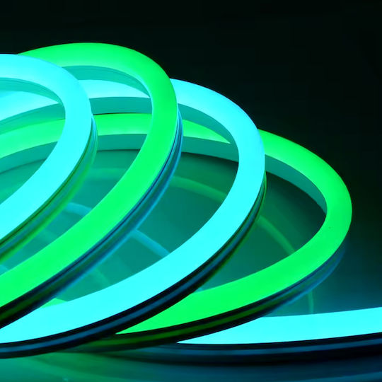 Αδιάβροχη Led Ταινία Neon Cob Flex Rgbw 5v Usb 10m Ip67 Τηλεχειριστήριο Σύνδεση Εφαρμογή Κινητού Rixme Rgb-ic-10m