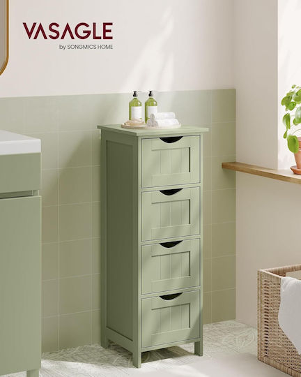 Vasagle Cabinet de baie L30xA30xÎ82cm Verde