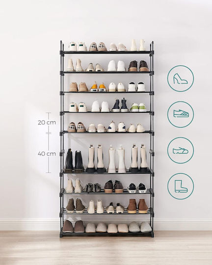 Plastik Schuhschrank 92x30x194cm