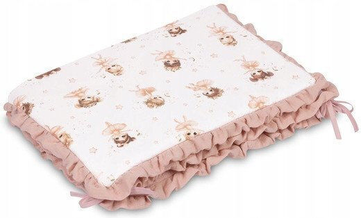 Sensillo Crib Bumpers Classic for the Crib Rails Pink
