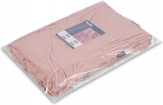 Sensillo Crib Bumpers Classic for the Crib Rails Pink
