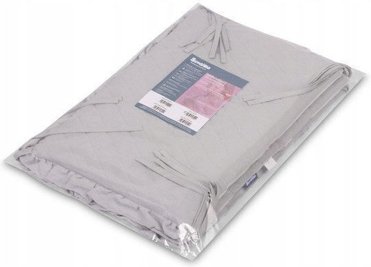 Sensillo Crib Bumpers Classic for the Crib Rails Gray