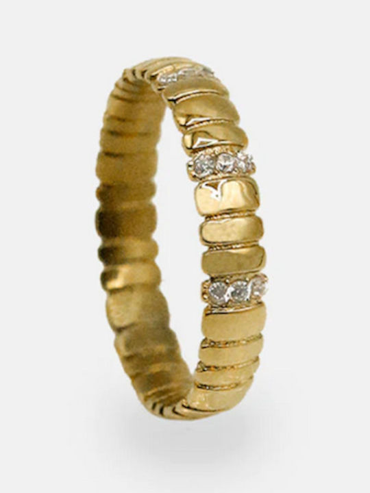 AEC Paris Damen Stahl Vergoldetes Ring AEC Paris Damen Stahl Vergoldetes Ring
