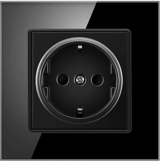 Power Socket Black 1pcs