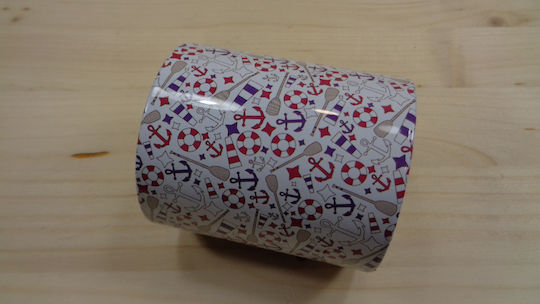 Metallic Pencil Case Anchors Lifebuoys