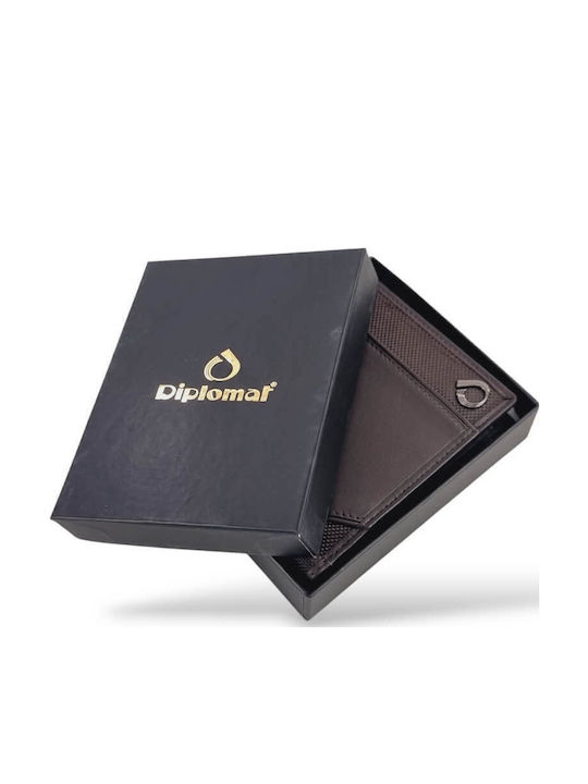 Leather Men's Wallet Classic with RFID Brown