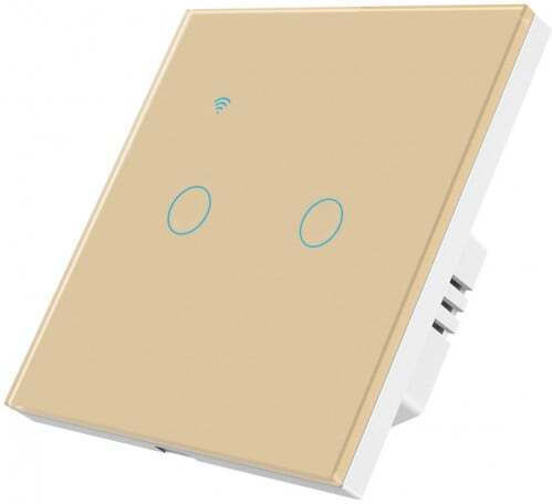 Încastrat Comutator de Perete Wi-Fi Auriu