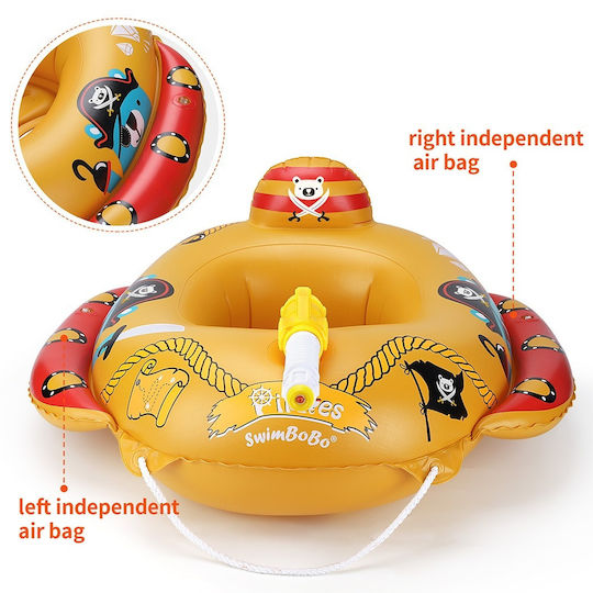 Accesorii de Înot pentru Copii Bebeluși Jucării Amuzante pentru Piscină Pistol cu Apă Personaje Pirați Vârste 1-5 Bebelogic