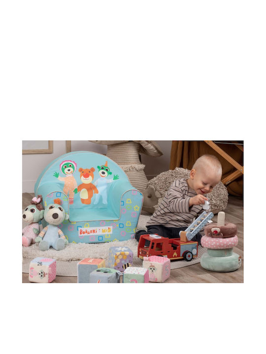 Kinderstühle Zebra Blau 42x52x32cm