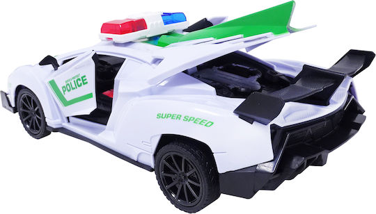 Teleghidată Mașină De Poliție Verde Cu Lumini Baterie Salamandra Pentru Copii