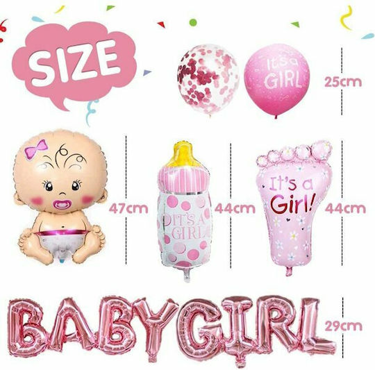 Set 15 Luftballons Rosa