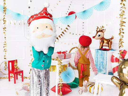 Balloon Foil Jumbo Red Santa Claus 60cm