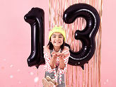 Balloon Foil Jumbo Number 1 Black 86cm