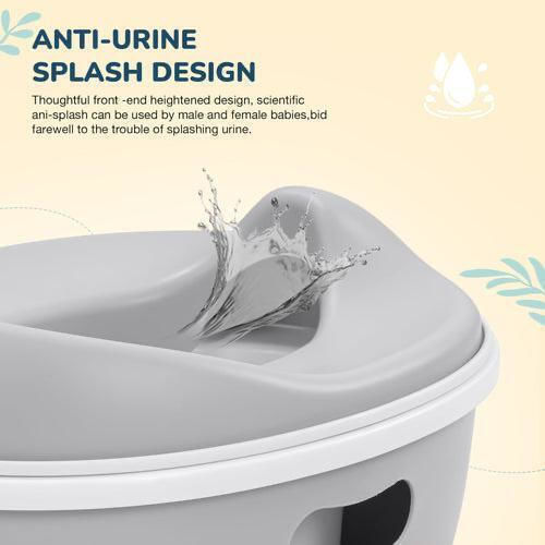 3-in-1 Training Potty Toilet Seat Gray