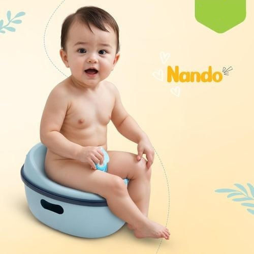 3-in-1 Töpfchen Toilettensitz Blau