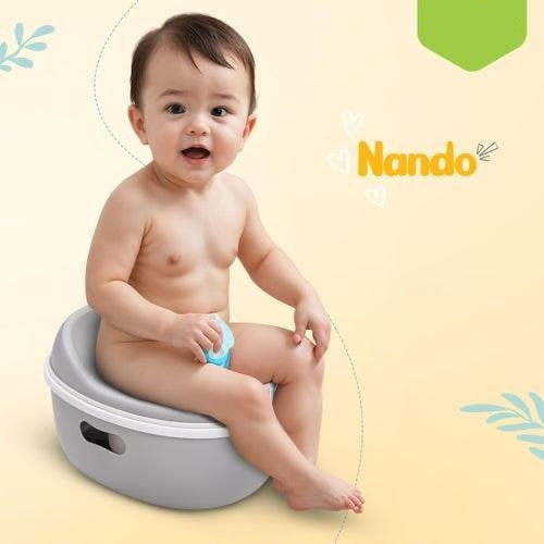 3-in-1 Training Potty Toilet Seat Gray
