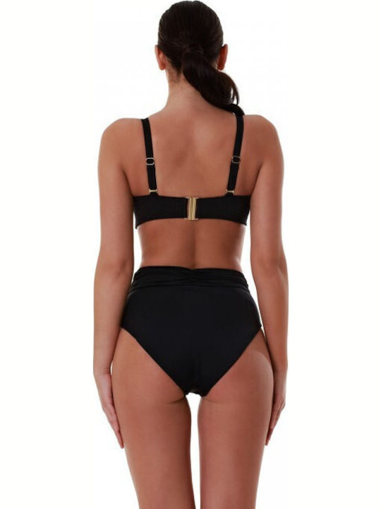 Bikini Slip Talie înaltă Black