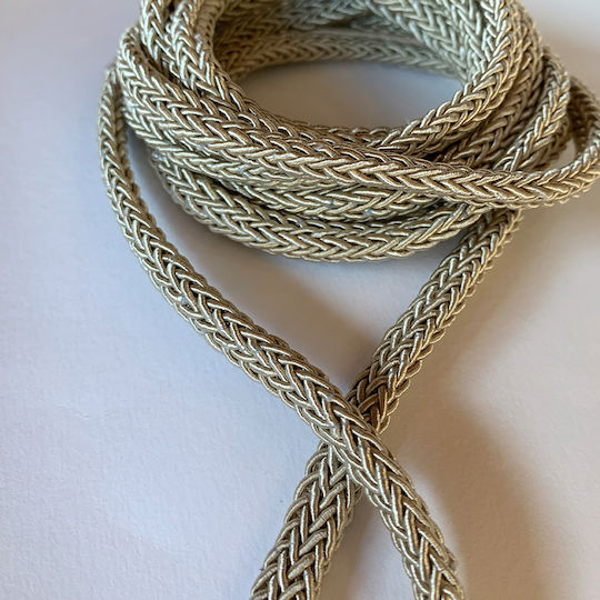 Κορδόνι Πλεκτό Μπέζ 6mm Χ 20m Α181μπεζ Rin-a181mpez