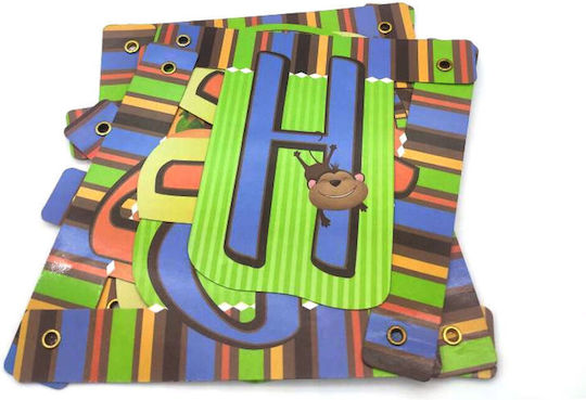 Decorative Birthday Banner "Happy Birthday" 175cm Monkey - Orange - Green