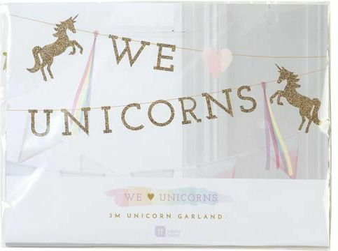 Unicorn Garland We Heart Unicorns 3m 1pc
