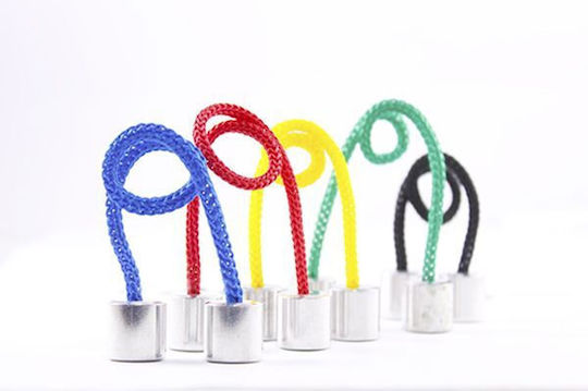Begleri with 2 Beads Fidget Yellow 20cm