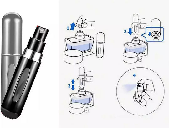 Mini Travel Perfume Atomizer 5ml Black