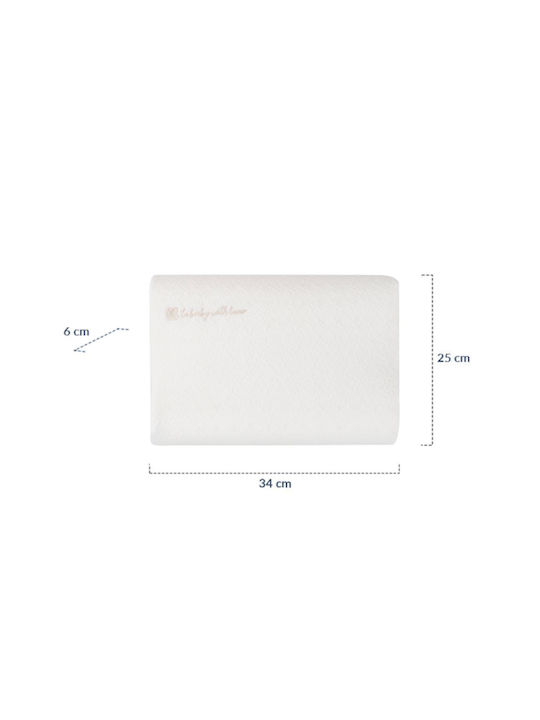 Kikka Boo Βρεφικό Μαξιλάρι Ύπνου Memory Foam Ventilated White Velvet 25x34εκ.