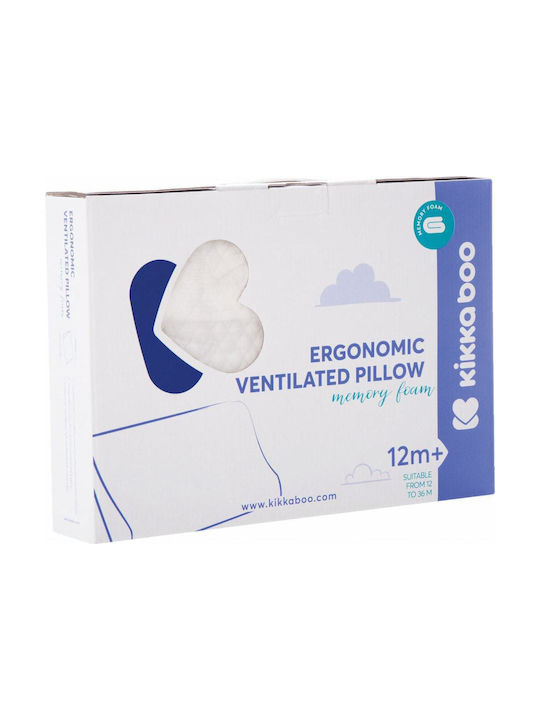 Kikka Boo Βρεφικό Μαξιλάρι Ύπνου Memory Foam Airknit Mint Velvet 25x34εκ.