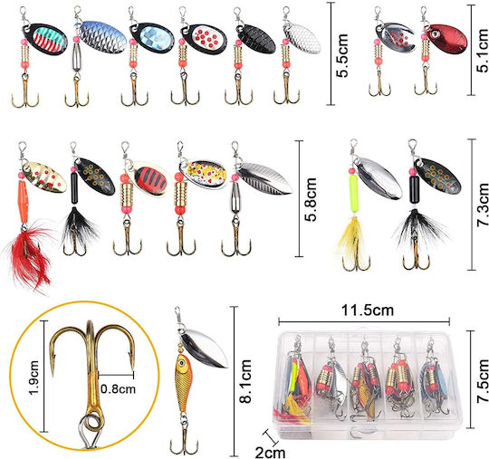 Künstlicher Köder Schmetterling Set 16Stück