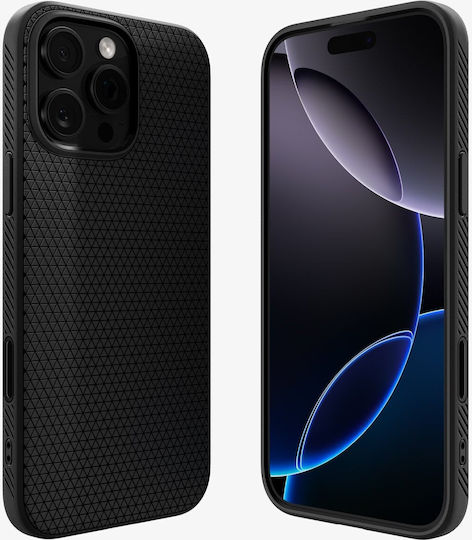 Spigen Liquid Air T (MagFit) Задна корица Силикон 0.3мм Черен (iPhone 16 Pro Max)