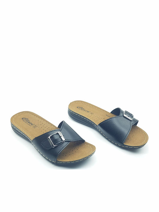 Women's Flat Sandals in Black Color