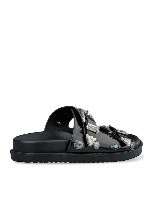 Γυναικεία Σανδάλια Flatforms Μαύρα