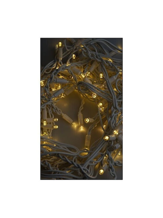 Instalare de Crăciun 50 M Luminite LED Franjuri Alb Cald Flash Alimentare Conectabilă Albă de Cauciuc Cablu 220v Flippy