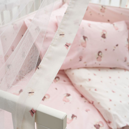 Vesta Home Κουνουπιέρα Κούνιας Fairy Ροζ