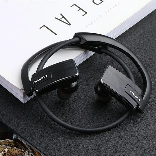 Awei E1BL In-Ear Bluetooth-Freisprecheinrichtung Kopfhörer mit Schweißresistenz Schwarz