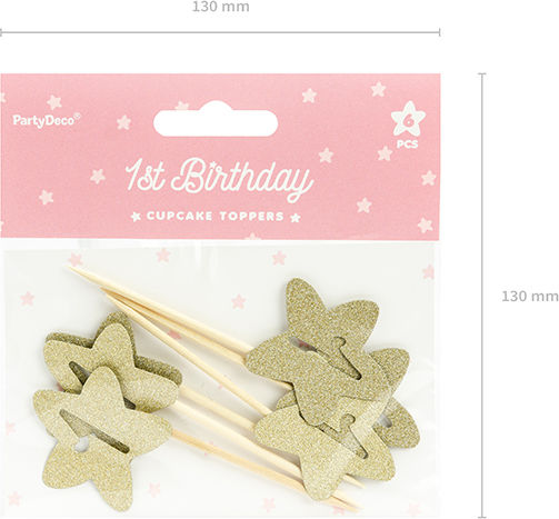 Star Sweets Decoration for Party 6 Pieces