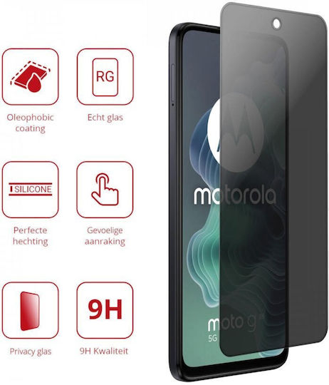 Rosso 2.5D Privacy Tempered Glass Μαύρο (Moto G35)
