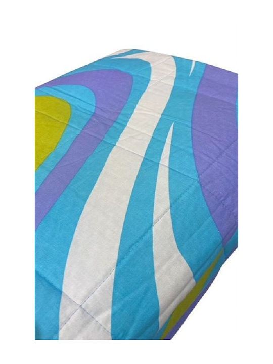 Limneos Κουβερλί Υπέρδιπλο Πολύχρωμο 220x240cm