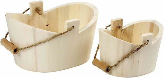 Vogelhaus aus Holz 7 cm 6 Stück