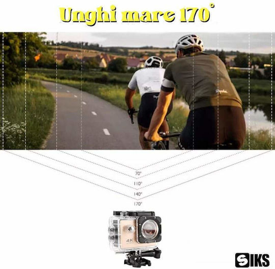 32GB Cameră de Acțiune HD (720p) Subacvatică (cu Carcasă) și Wi-Fi Aurie