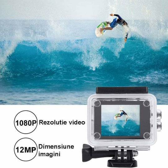32GB Екшън камера HD (720p) Водоустойчива (с Калъф) Златиста