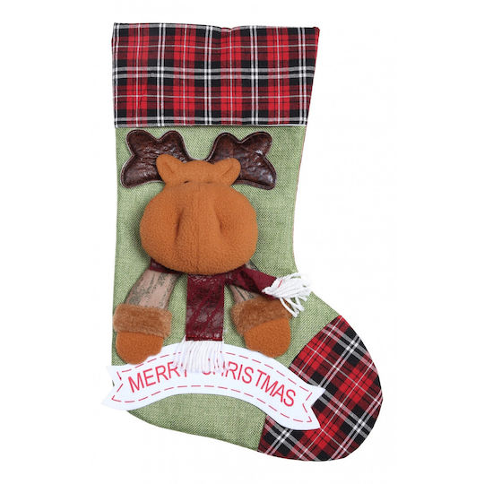 Geschenk Socken Flippy Rentier Muster Grüne Größe 23x45 cm Textil Indoor